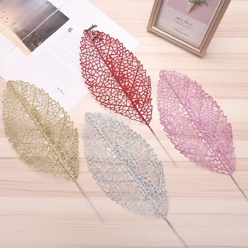 

Christmas Glitter Tree Branches Hollow Simulated Leaves DIY Xmas Tree Garland Hanging Decor Christmas Tree Decor Christmas Gift