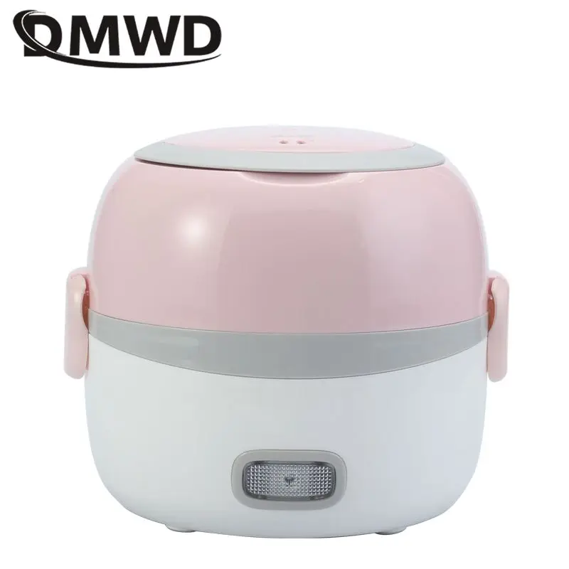 DMWD 2 Слои 1.3L рисоварка 220 В офисные Портативный Электрический ланч бокс с