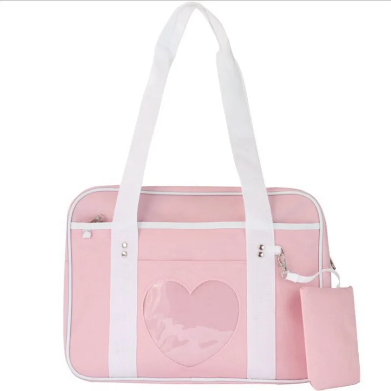 Lovely Girls Travel Large Capacity Canvas Baggage Luggage Organizer Shoulder Handbags Totes For Teenager Girl Schoolbags