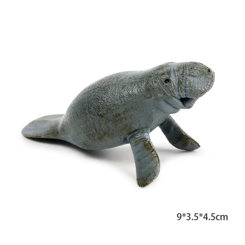 small manatee B Модель осьминога, Акула, парусник, модель осьминога, фигурка морской жизни, образовательная фигура, океан, с животными из ПВХ, игрушка для детей, Детский декор, подарок - Цвет: small manatee B