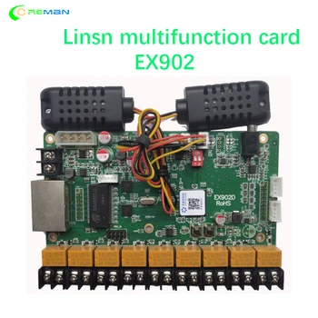 

LINSN EX902 multifunction card Temperature Humidity Sensor Brightness Adjustment RV908 RV901 TS802D TS852D