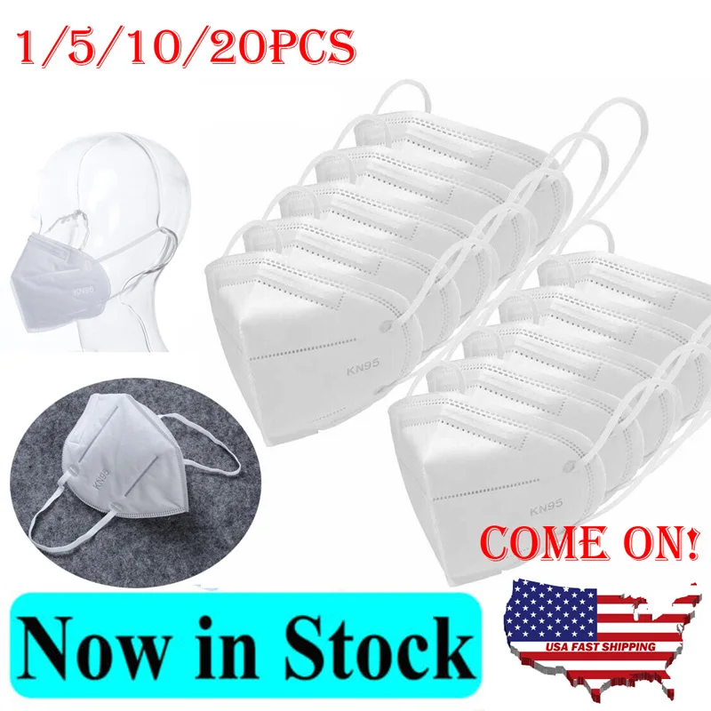 

20Pcs Disposable Mouth Face Mask 95% Filtration Non-woven Fabric Protective Mask Anti Dust Filters against Droplet Mask Unisex