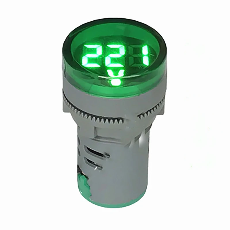 green AC50-500V Вольтметр Измерение напряжения индикатор сигнала монитор ЖК-дисплей цифровой дисплей для телекоммуникационной горнодобывающей цепи тест - Цвет: green