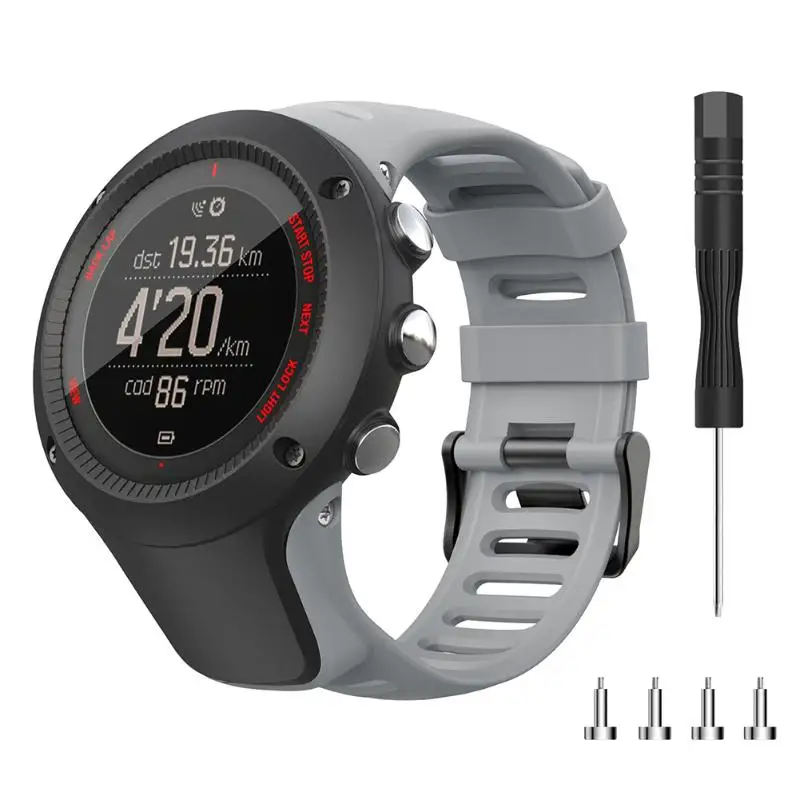 Силиконовый ремешок для наручных часов ремень с пряжкой для Suunto Ambit серии 1/2/3