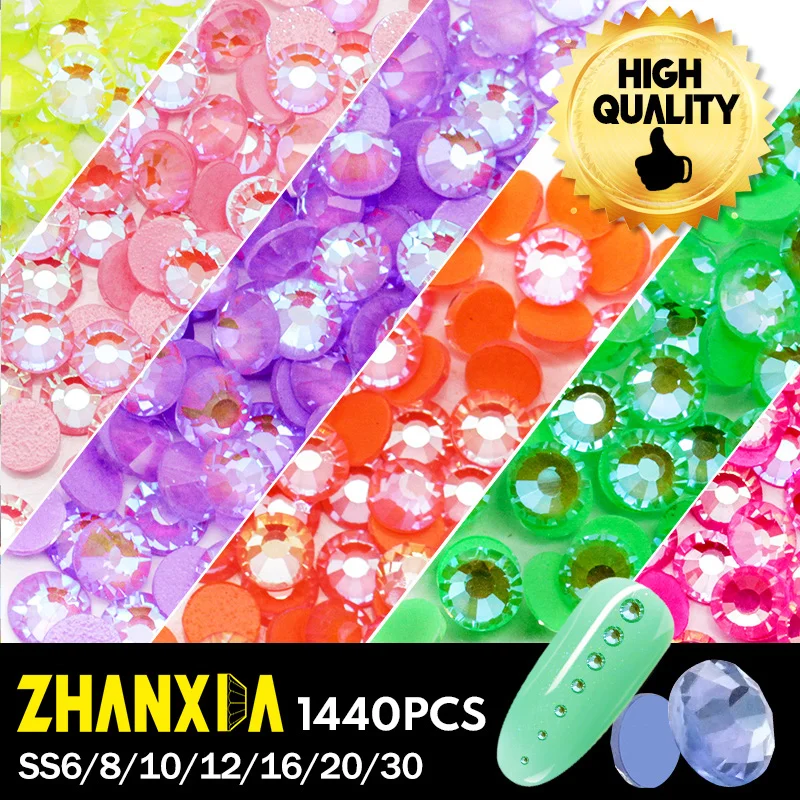 30g Mix Size Flatback Craft Rhinestone and Pearls, 2mm-10mm AB Color Jelly  Resin Pearl Rhinestones for Clothing, Shoes, DIY, Nail Art Decoration