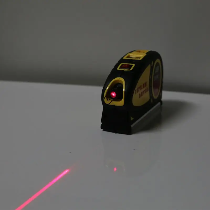 Multipurpose Mini Laser Level Line Lasers Horizon Vertical Accurate Measure Tape Aligner Bubbles Ruler Measuring Diagnostic Tool
