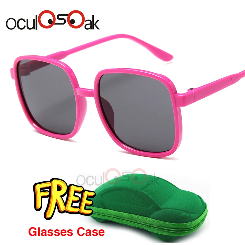 Oculosoak/крутые От 6 до 15 лет, детские солнцезащитные очки, солнцезащитные очки для детей, для мальчиков и девочек, модные очки, покрытие линз, защита с коробкой