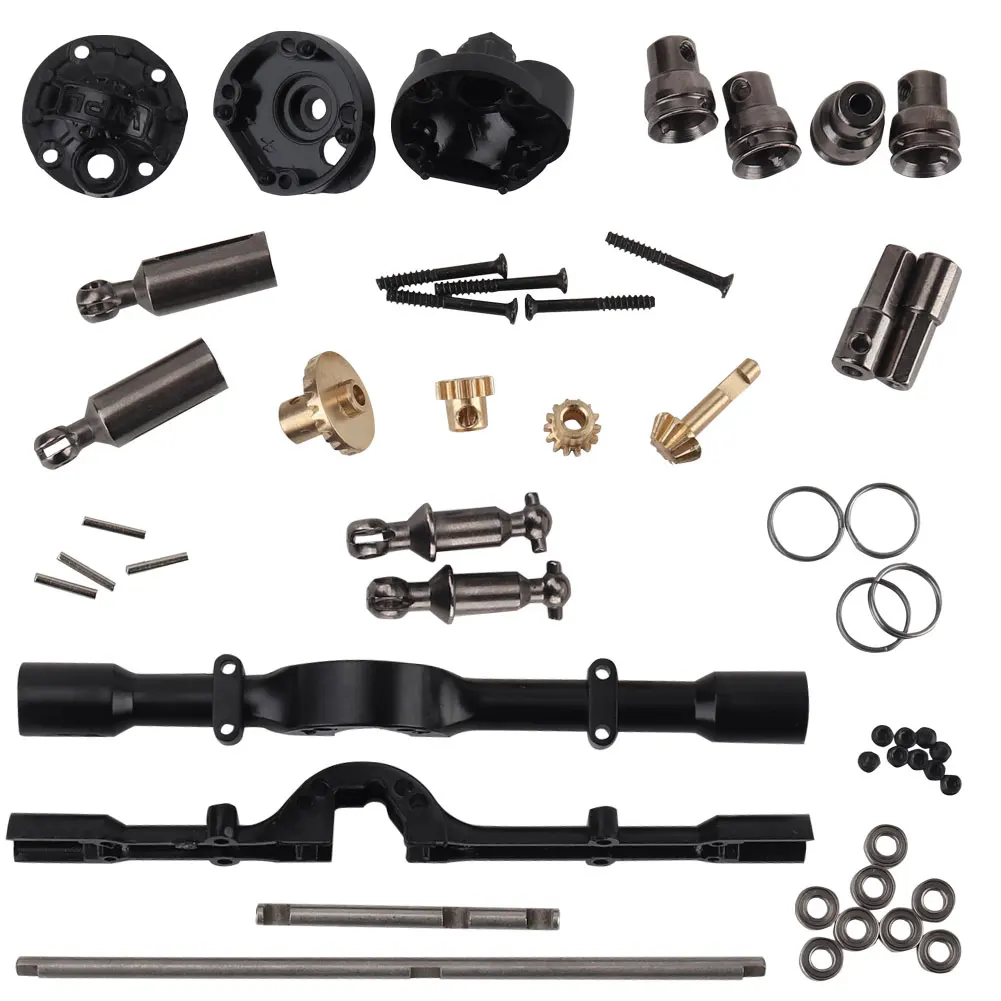 

OP Upgraded Parts Metal Replacement Durable RC Car Accessory DIY Six-wheel Drive Toys Middle Bridge Axle Set For WPL B16 B36