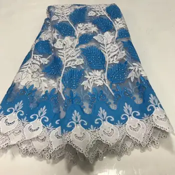 

High Quality African Swiss Voile Lace In Switzerland For Party With Stones 5Yards 2020 New Design African Laces Fabric YYZ08