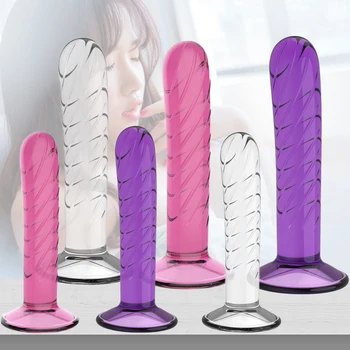 Erotic Soft Silicone Dildo Realistic Bullet Vibrator Anal Plug Dildo Strap On Big Penis Suction Cup Toy Adult Sex Toys for Woman 2