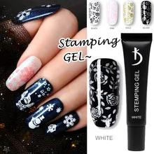 10 мл Гель-лак для стемпинга ногтей пластины для штамповки Полупостоянный светодиодный Гибридный лак DIY штамповка УФ-светодиодный Гель-лак для рисования УФ-гель
