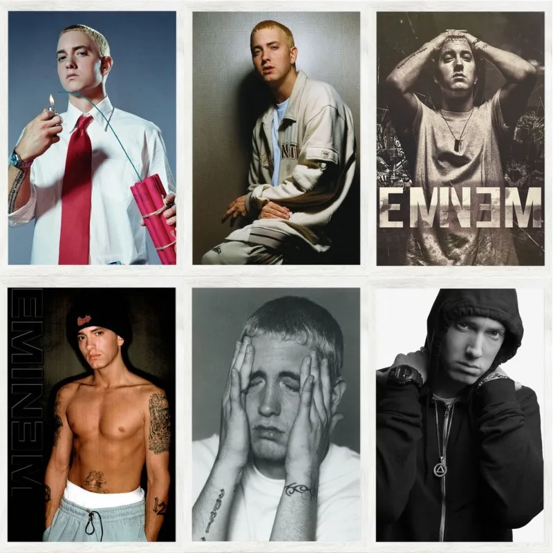 Eminem-ヒップホップスタイルのキャンバスに非常にラッパー,写真