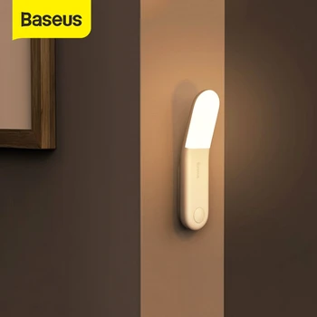 Baseus Led Induction Night Light Human Body Induction Night Light Lamp USB Rechargeable LED Light Motion Sensor Aisle Light 1
