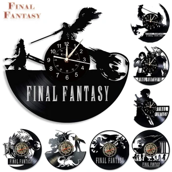 

Final Fantasy Clock Vinyl Record Wall Clock LED Wall Clock | 7 Color Luminous Wall Clock | Creative Gifts for Kids and Friends.
