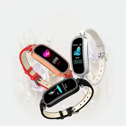 Водонепроницаемые Смарт-часы для девочек устройство слежения за кровяным давлением женские Смарт-наручные часы трекер сердечного ритма