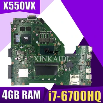

X550VX MB._4G/I7-6700HQ/AS X550VX Mainboard REV 2.0 For ASUS FX50V K550VX X550VX X550VQ Motherboard Test ok exchange!!!