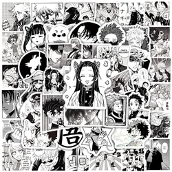 Autocollants mignons pour casque d'ordinateur portable, 100 pièces, Graffiti mixte, Demon Slayer/Tokyo Avengers/Hero Academy/Manga, vente en gros 