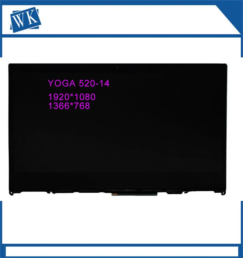 Genuine For Lenovo Yoga 520-14 80X8 520-14IKB 14&quot LCD Screen+Touch Digitizer Assembly with Frame | Компьютеры и офис