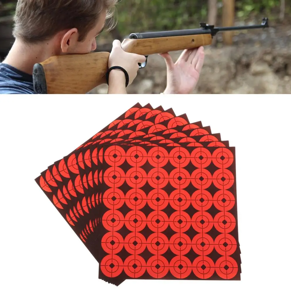 10 Sheets Self Adhesive Reactivity Shooting Targets Paper Stickers Outdoor Hunting Target for Archery Training | Спорт и развлечения