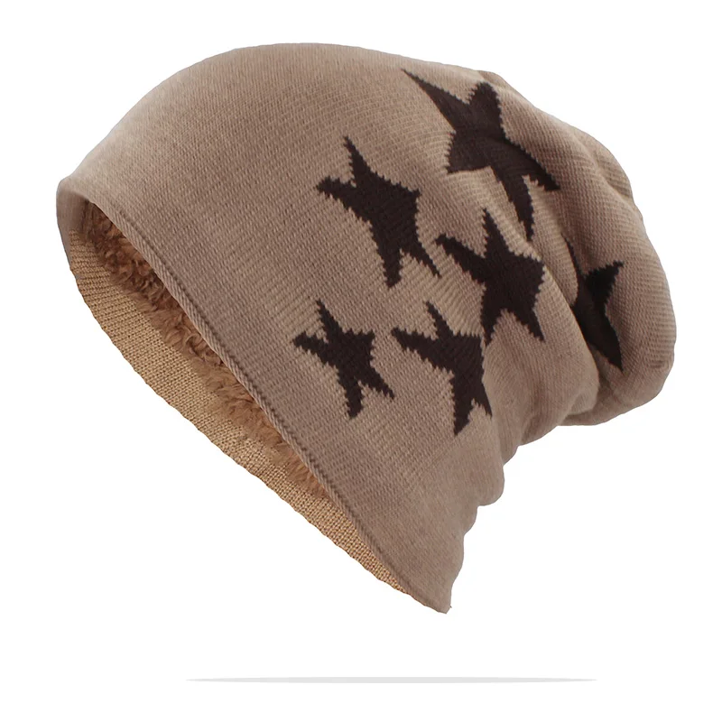 ALTOBEFUN Skullies Beanie, Мужская зимняя шапка, шапки из искусственного меха, теплая мешковатая вязаная шапка, взрослые шапочки, вязаная Толстая шапка для женщин BHT150