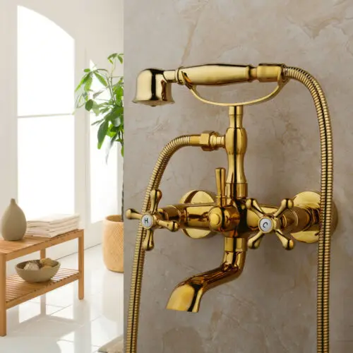 Bathtub Faucet F JIENI ORB Твердый латунный Смеситель для душа в форме телефона для ванной комнаты черный настенный смеситель для ванной - Цвет: Bathtub Faucet F