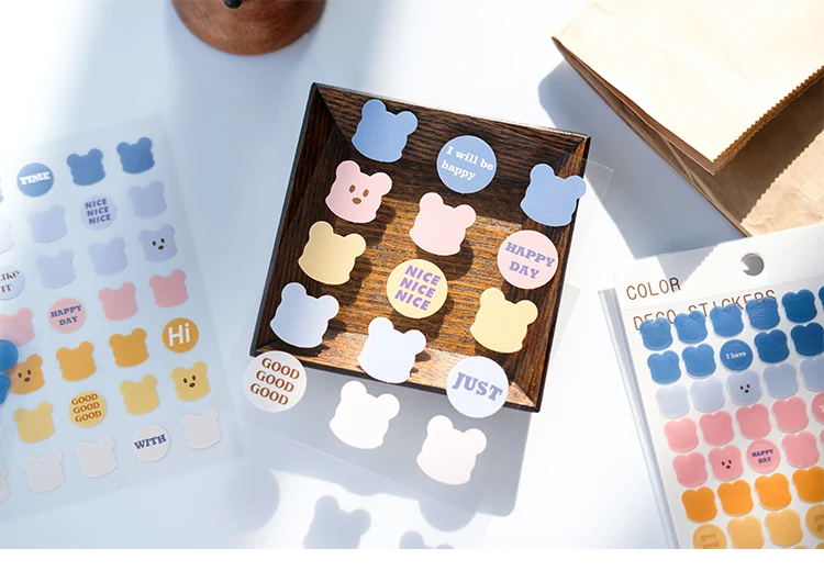 Mr.paper 6 Designs 3Pcs/lot Cute Bear Daily Deco Washi Diary Stickers Scrapbooking Planner Doodling Stationery Mr.paper 6 Designs 3Pcs/lot Cute Bear Daily Deco Washi Diary Stickers Scrapbooking Planner Doodling Stationery