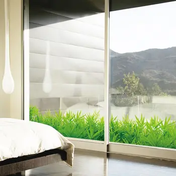 

Glass Films Window Sticker Wall Stickers Waistline vinyl Quick DIY Easily Remove for Windows Door Wall Mirror Home Decor Grass