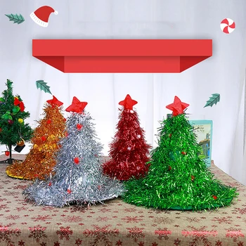 

Christmas Hat Non-Woven Fabric Christmas Party Dress Up Headdress Santa Masquerade Dress Up Headdress