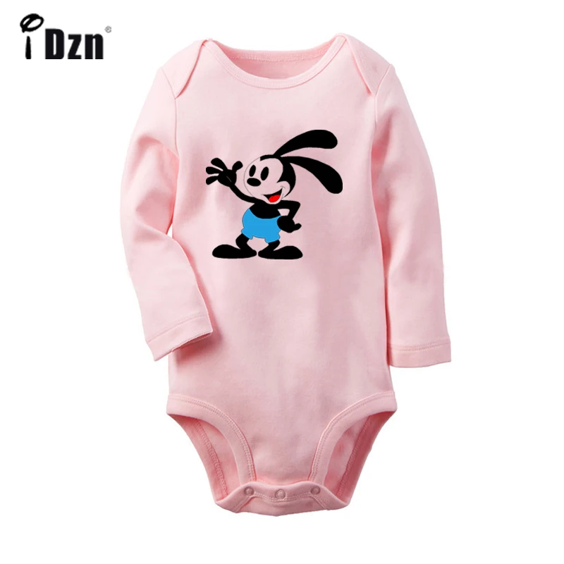 

Rabbit Duck FIG illusion Art Oswald the Lucky Rabbit Newborn Baby Bodysuit Toddler Long Sleeve Onsies Jumpsuit Cotton Clothes
