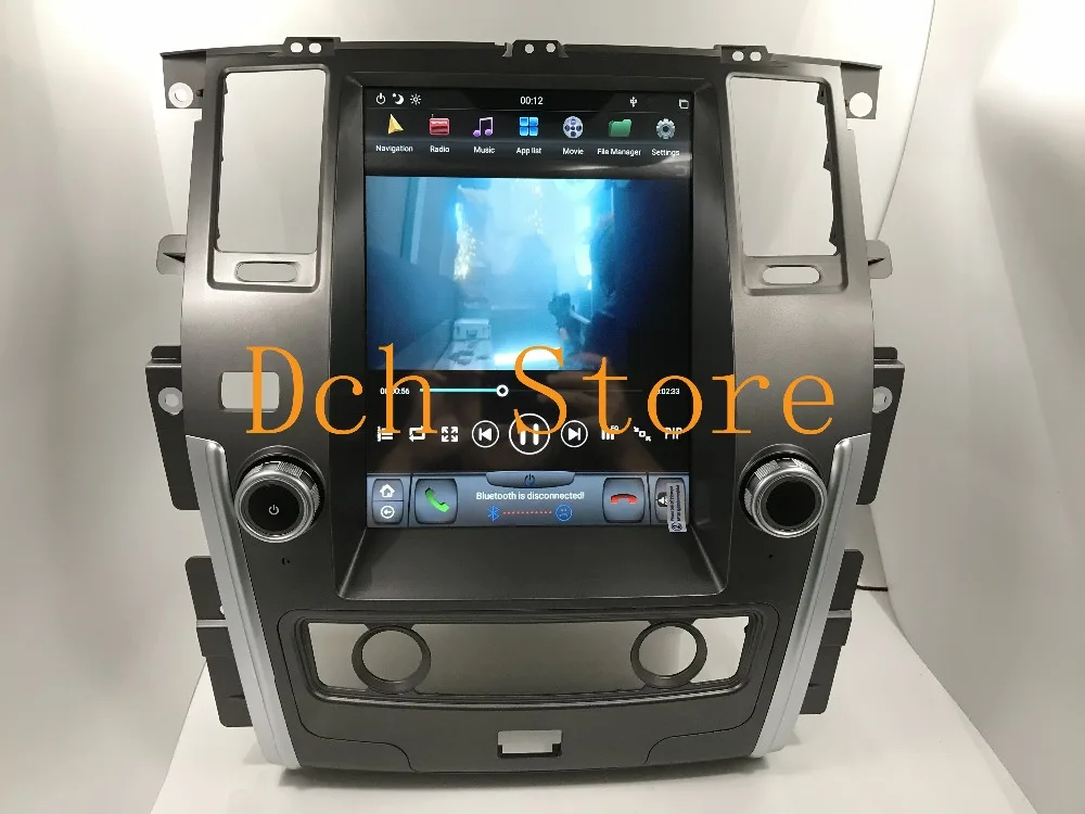 12,1 вертикальный Тесла стиль Android 8,1 автомобиля DVD gps для Nissan Patrol 2010 2011 2012 2013 навигации PX6