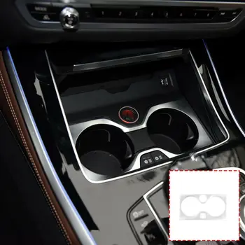 

Chrome For BMW X5 G05 2019 Interior Water Cup Holder Cover Trim
