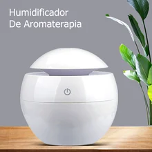 130ML USB Aroma Diffuser Ultraschall Kühlen Nebel Luftbefeuchter Luftreiniger 7 LED Farbe Ändern Nacht licht für Office Home
