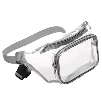 

Women Waist Bag Belt Brand Clear Pack Waterproof Chest Handbag Unisex Phone Purse Transparent Adjustable Belt Bag Sac #T5P