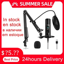 100% MAONO PM422 Mikrofon Null Latenz Überwachung Professionelle Nieren Kondensator Mic Mit Touch Stumm Taste Für Live-Stream