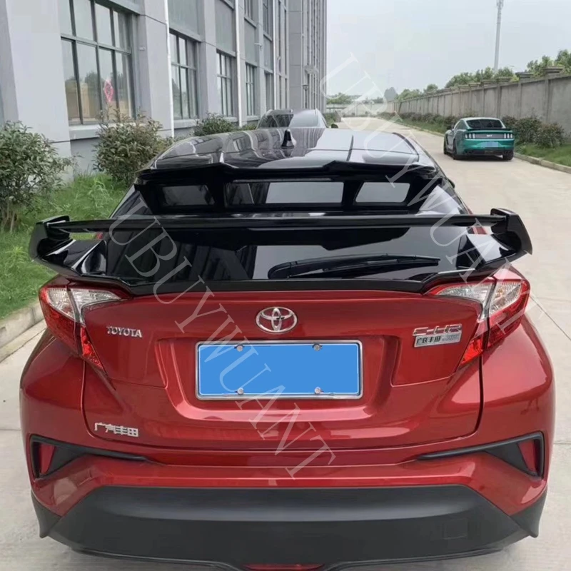 Высокое качество ABS Пластик экстерьер автомобиля задний спойлер на крыше хвост крышка багажника крыло украшения для Toyota CHR C-HR