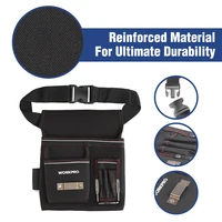 WORKPRO Multi-functional Electrician Tools Bag Waist Pouch with Adjustable Belt Storage Carrying Pouch 2