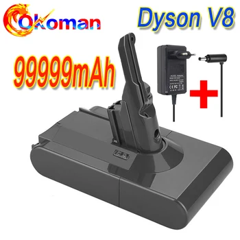 

99999mAh 21.6V Battery For Dyson for V8 Absolute /Fluffy/Animal/ Li-ion Vacuum Cleaner rechargeable Battery+charger