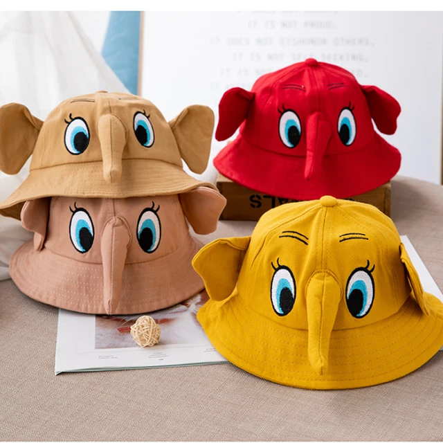 Baby Boy Girl Hat Elephant Bucket Cap for Toddler Kids Children Go