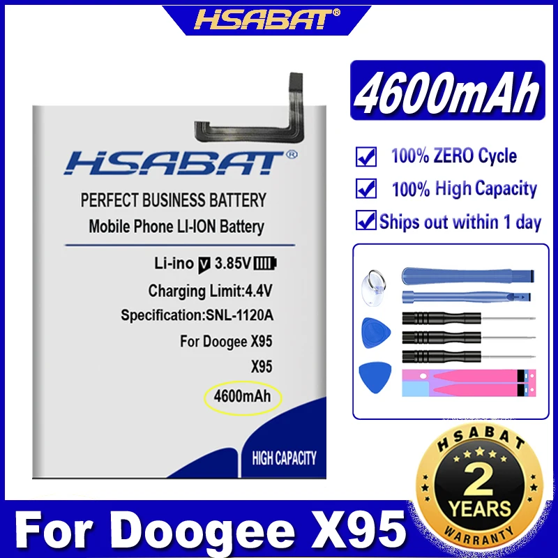 Аккумулятор HSABAT BAT1919104350 4600 мА · ч для смартфонов DOOGEE X95 | Мобильные телефоны и