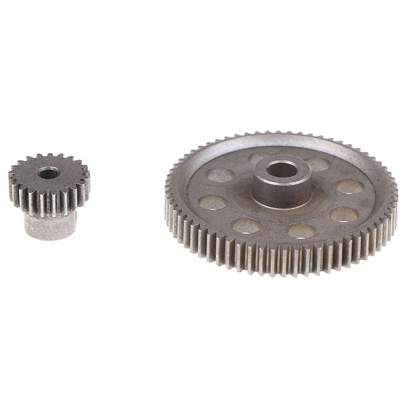 Motor Gear Transmission Gear 2pcs (21t + 64t) 11184 & 11181 Differential Metal Main Gear 64t Motor Gear 21t