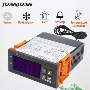 

STC-1000 Digital Temperature Controller Thermostat Thermoregulator incubator Relay LED 10A Heating Cooling 12V 24V 220V 40%off