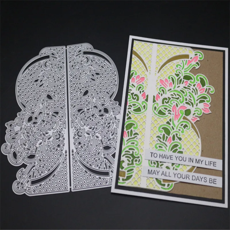 

Craft Dies Flower Vine Screen Frame Metal Cutting Dies 2019 new dies stencil Scrapbooking Card Making Embossing Die Cut Template