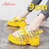 Aphixta 9cm Platform Sandals Women Wedge High Heels Shoes Women Buckle Lace-up Summer Zapatos Mujer Wedges Slippers Woman Sandal ► Photo 3/6