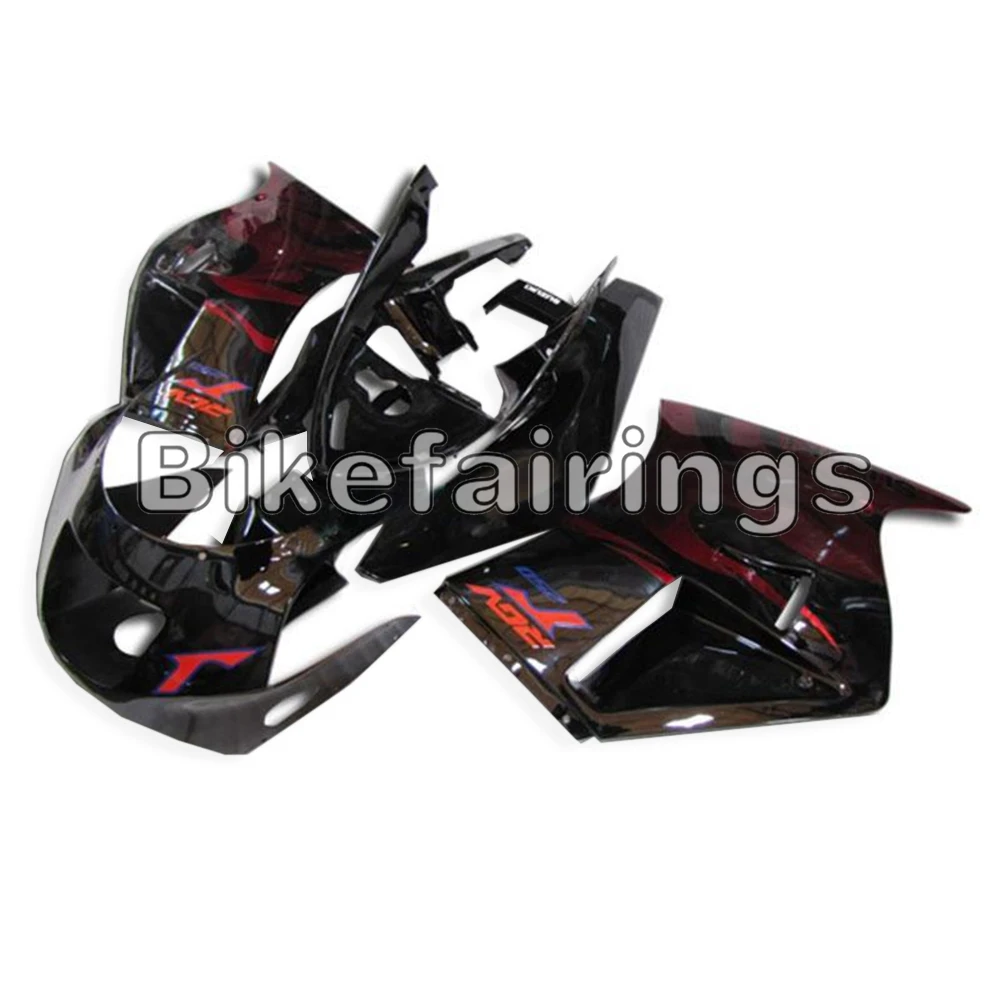 Черный, красный корпус велосипеда с пламенем для Suzuki RGV250 VJ21 1988 1989 88 89 корпус из АБС-пластика, обтекатель для пластиковых панелей, комплект обтекателей, Корпус кузова