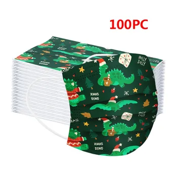 

100pc Kids Disposable Mask Air Purification Mask 1nti-fog 3-layer Children's Mask Fashion Cute Cartoon Mask For Kids Scarf Face