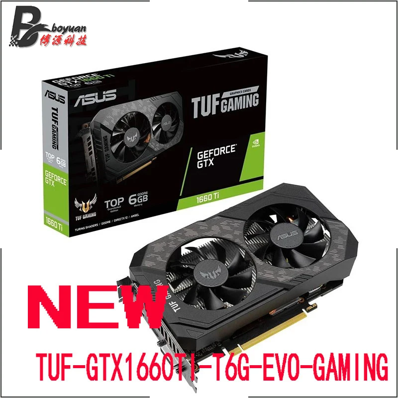 ASUS GTX1660TI GeForce GTX 1660 12nm 6G GDDR6 бит Поддержка процессора AMD Intel | Компьютеры и офис