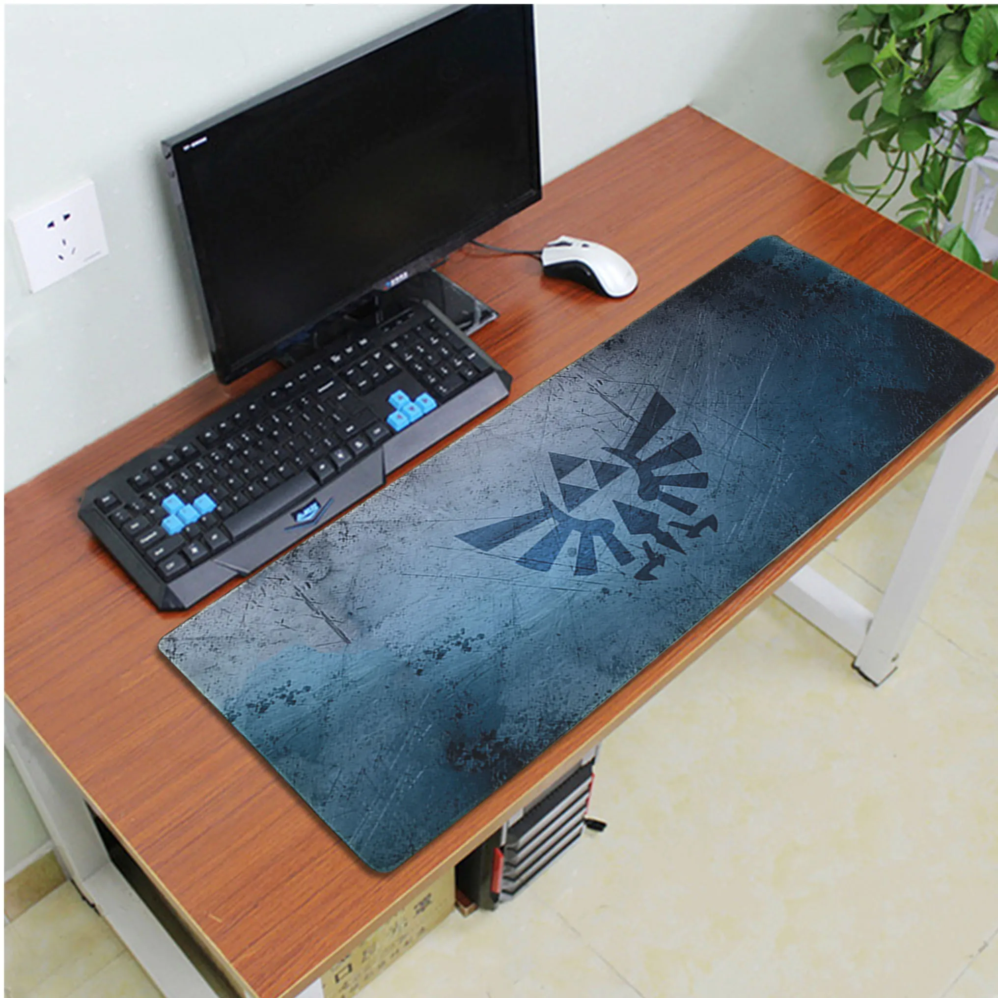 Lock Edge 40X90cm MaiYaCa дизайн zelda геймерская игра коврики резиновый коврик для компьютерной мыши ПК игровой коврик для мыши - Цвет: Lock Edge 40X90cm