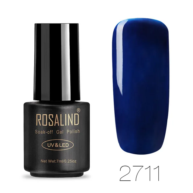 ROSALIND Гель-лак для ногтей 7 мл чистый цвет замачиваемый УФ-гель стойкий лак для ногтей Дизайн ногтей Гель-лак для ногтей - Цвет: 2711