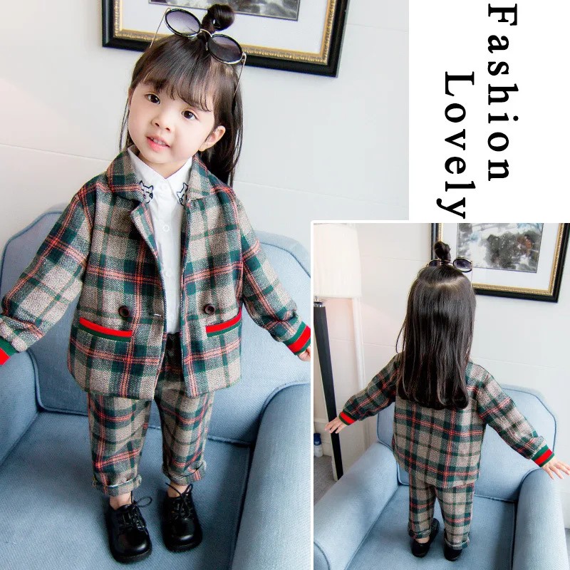 

Set Baby 2018 New Style Girls Female Autumn Birthday Suit Two-Piece Set Children Korean-style Fashion Cotton Fashion Clothing