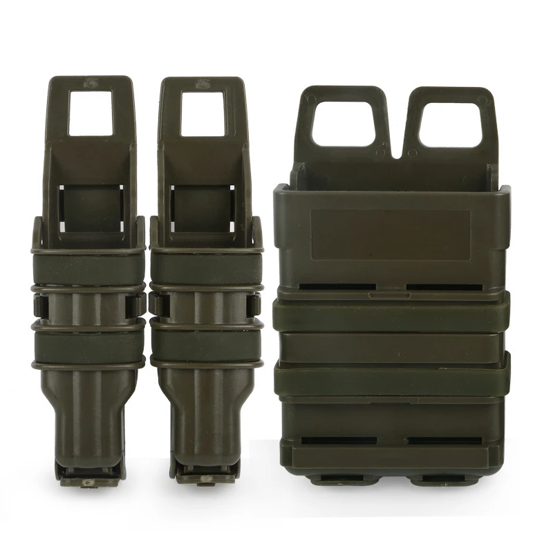 FMA Fastmag5.56 чехол для картриджа Molle Vest Tactical Quick Pull Box Glock Double Box Тактический зажим Аксессуар коробка - Цвет: Amry Green